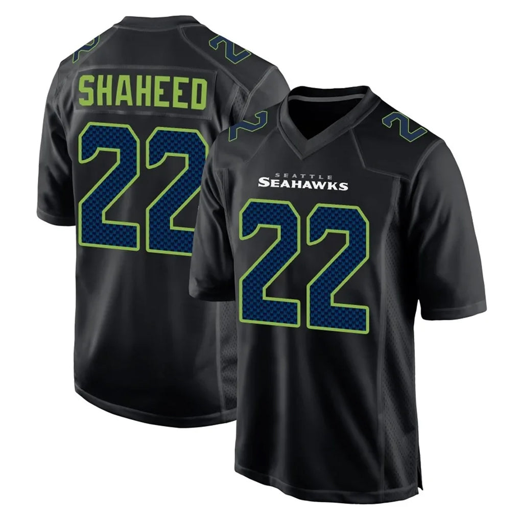Tuec S.Seahawks #22 Rashid Shaheed Player Black Limited Fashion Home Game Stitched Jerseys
