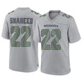 Tuec S.Seahawks #22 Rashid Shaheed Player Gray Atmosphere Fashion Home Game Stitched Jerseys