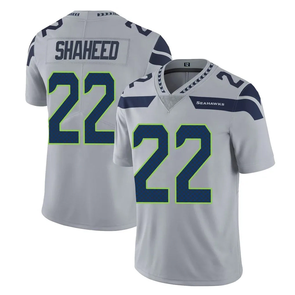 Tuec S.Seahawks #22 Rashid Shaheed Player Gray Limited Vapor Untouchable Home Game Stitched Jerseys