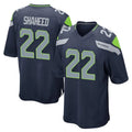 Tuec S.Seahawks #22 Rashid Shaheed Player Navy Home Game Stitched Jerseys