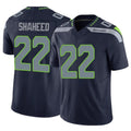 Tuec S.Seahawks #22 Rashid Shaheed Player Navy Limited Vapor F.U.S.E. Home Game Stitched Jerseys