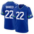 Tuec S.Seahawks #22 Rashid Shaheed Player Royal Throwback Home Game Stitched Jerseys