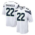 Tuec S.Seahawks #22 Rashid Shaheed Player White Home Game Stitched Jerseys