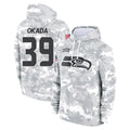 Tuec S.Seahawks #39 Ty Okada Player Arctic Camo Limited Salute to Service Pullover Hoodies Game Stitched Jerseys