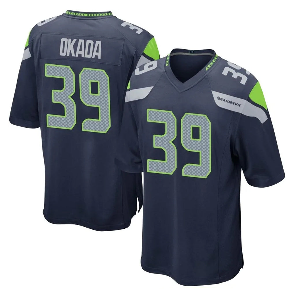 Tuec S.Seahawks #39 Ty Okada Player Navy Home Game Stitched Jerseys