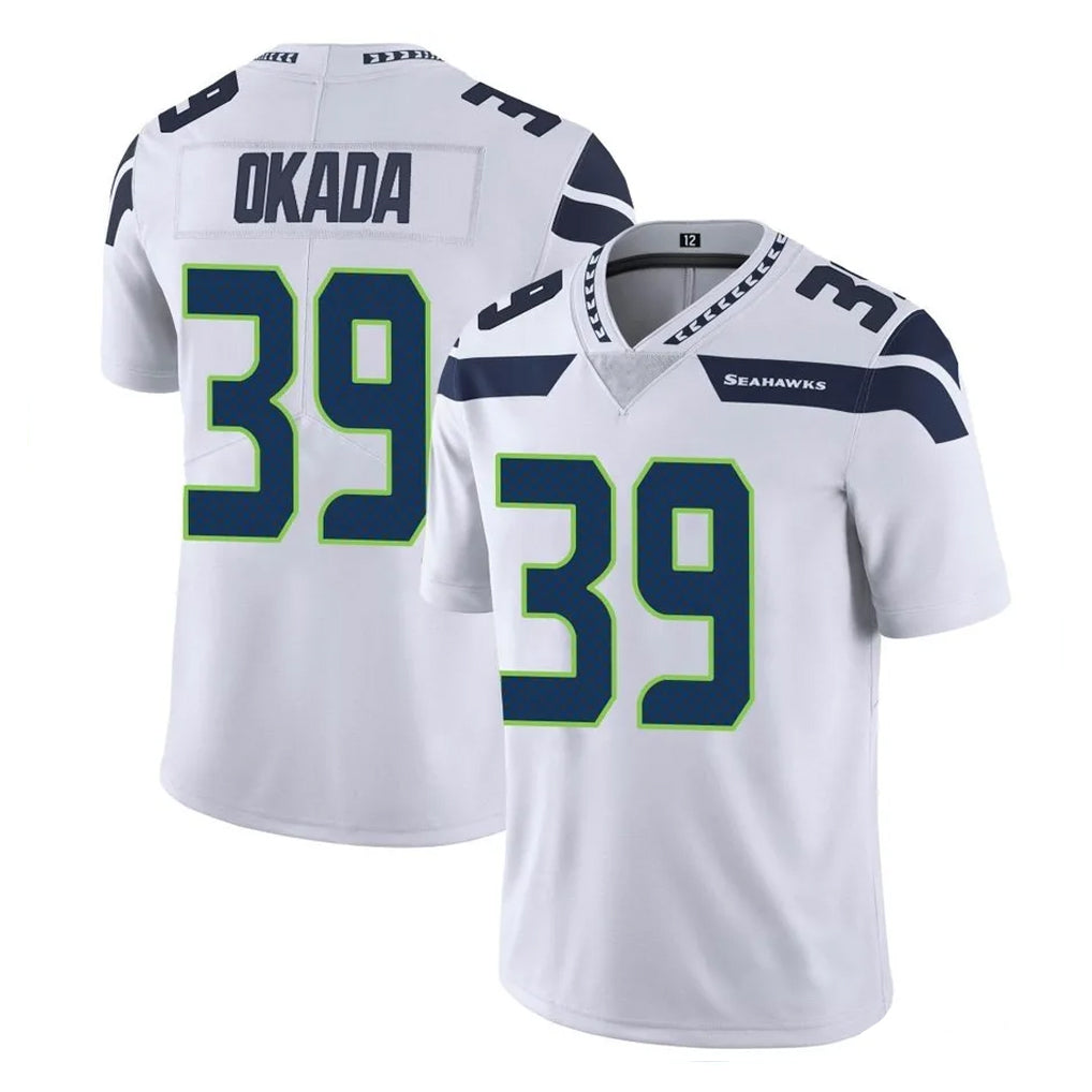 Tuec S.Seahawks #39 Ty Okada Player White Limited Vapor Untouchable Home Game Stitched Jerseys