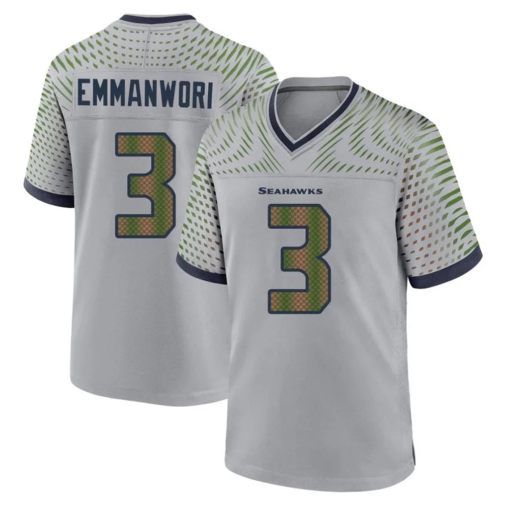Tuec S.Seahawks #3 Nick Emmanwori Player Grey 2025 Rivalries Collection Home Game Stitched Jerseys