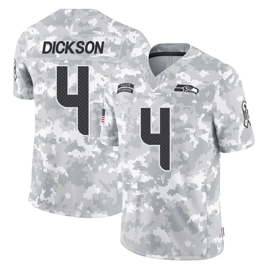 Tuec S.Seahawks #4 Michael Dickson Player Arctic Camo Limited Salute To Service Home Game Stitched Jerseys