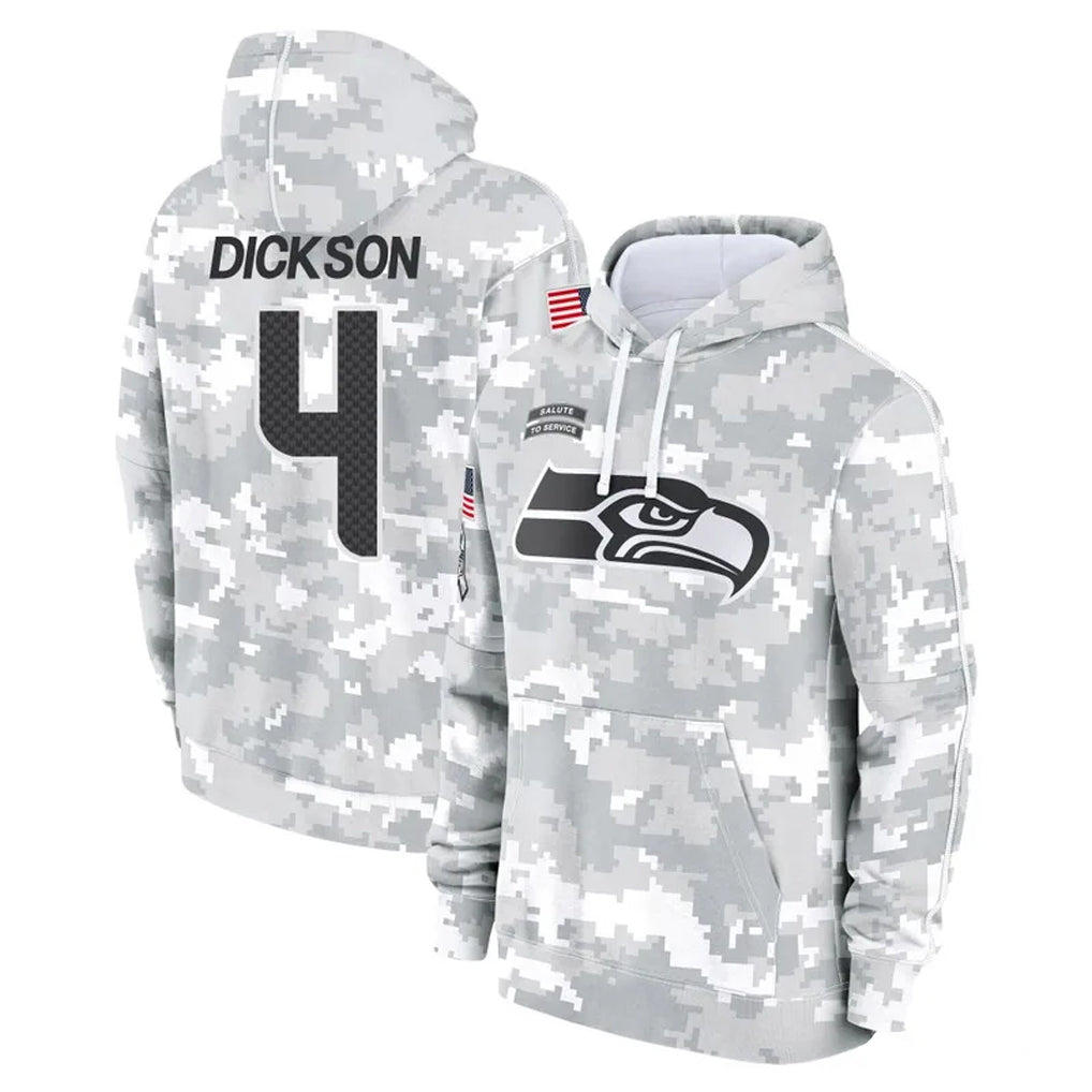 Tuec S.Seahawks #4 Michael Dickson Player Arctic Camo Limited Salute to Service Pullover Hoodies Game Stitched Jerseys