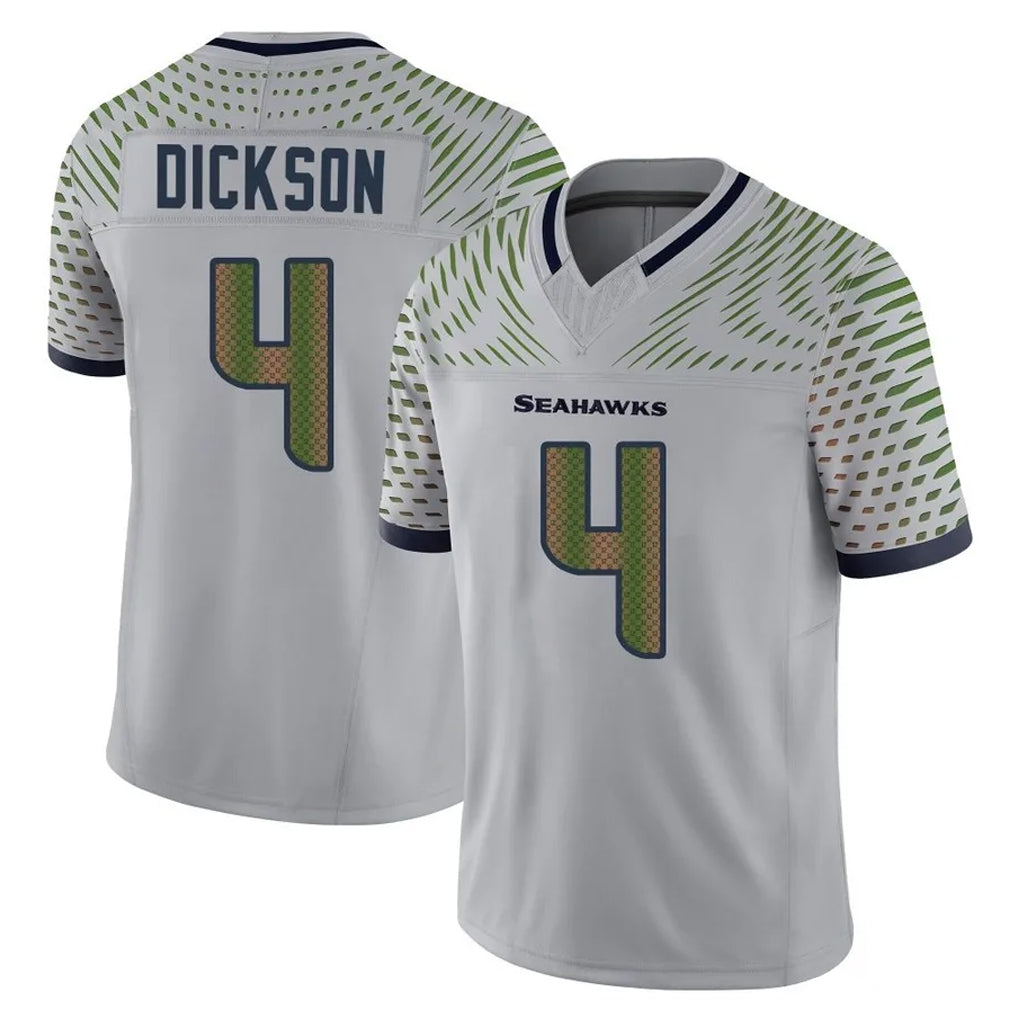 Tuec S.Seahawks #4 Michael Dickson Player Grey Limited 2025 Rivalries Collection Home Game Stitched Jerseys
