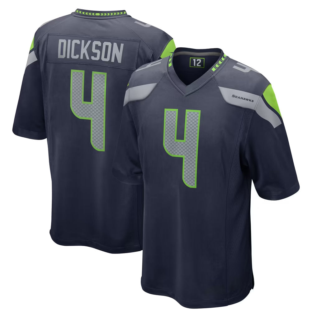 Tuec S.Seahawks #4 Michael Dickson Player Navy Home Game Stitched Jerseys