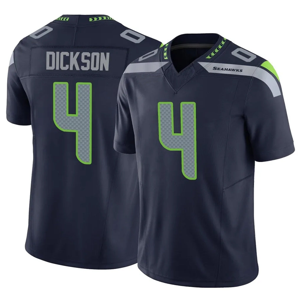 Tuec S.Seahawks #4 Michael Dickson Player Navy Limited Vapor F.U.S.E. Home Game Stitched Jerseys