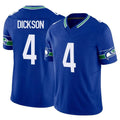 Tuec S.Seahawks #4 Michael Dickson Player Royal Limited Throwback Vapor F.U.S.E. Home Game Stitched Jerseys
