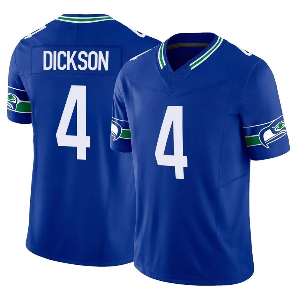 Tuec S.Seahawks #4 Michael Dickson Player Royal Limited Throwback Vapor F.U.S.E. Home Game Stitched Jerseys