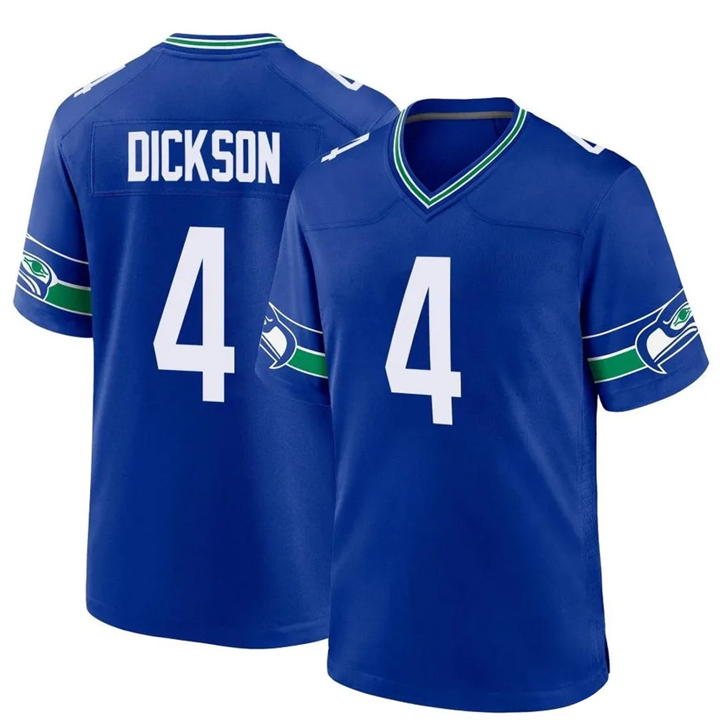 Tuec S.Seahawks #4 Michael Dickson Player Royal Throwback Home Game Stitched Jerseys