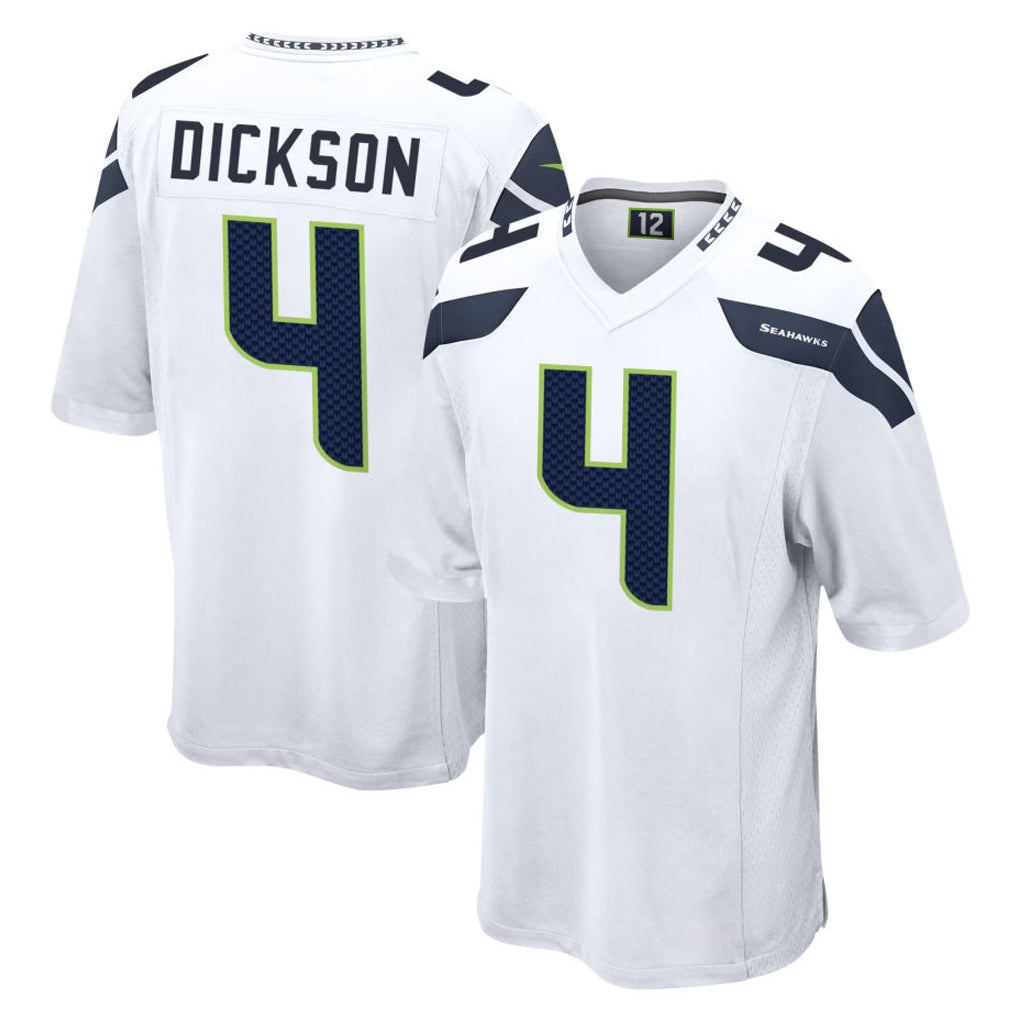 Tuec S.Seahawks #4 Michael Dickson Player White Home Game Stitched Jerseys