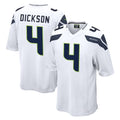 Tuec S.Seahawks #4 Michael Dickson Player White Home Game Stitched Jerseys