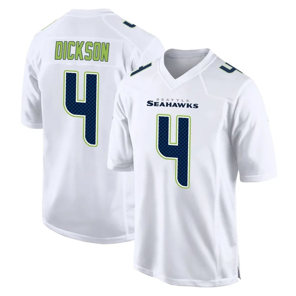 Tuec S.Seahawks #4 Michael Dickson Player White Tundra Fashion Home Game Stitched Jerseys