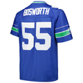 Tuec S.Seahawks #55 Brian Bosworth Mitchell & Ness Royal Big & Tall 1987 Legacy Retired Player Stitched Puhic Jersey