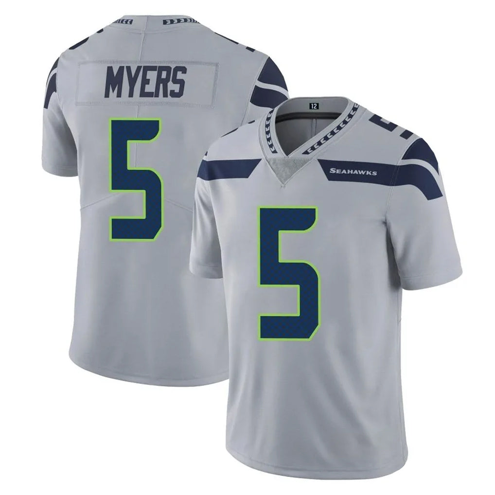 Tuec S.Seahawks #5 Jason Myers Player Gray Limited Vapor Untouchable Home Game Stitched Jerseys