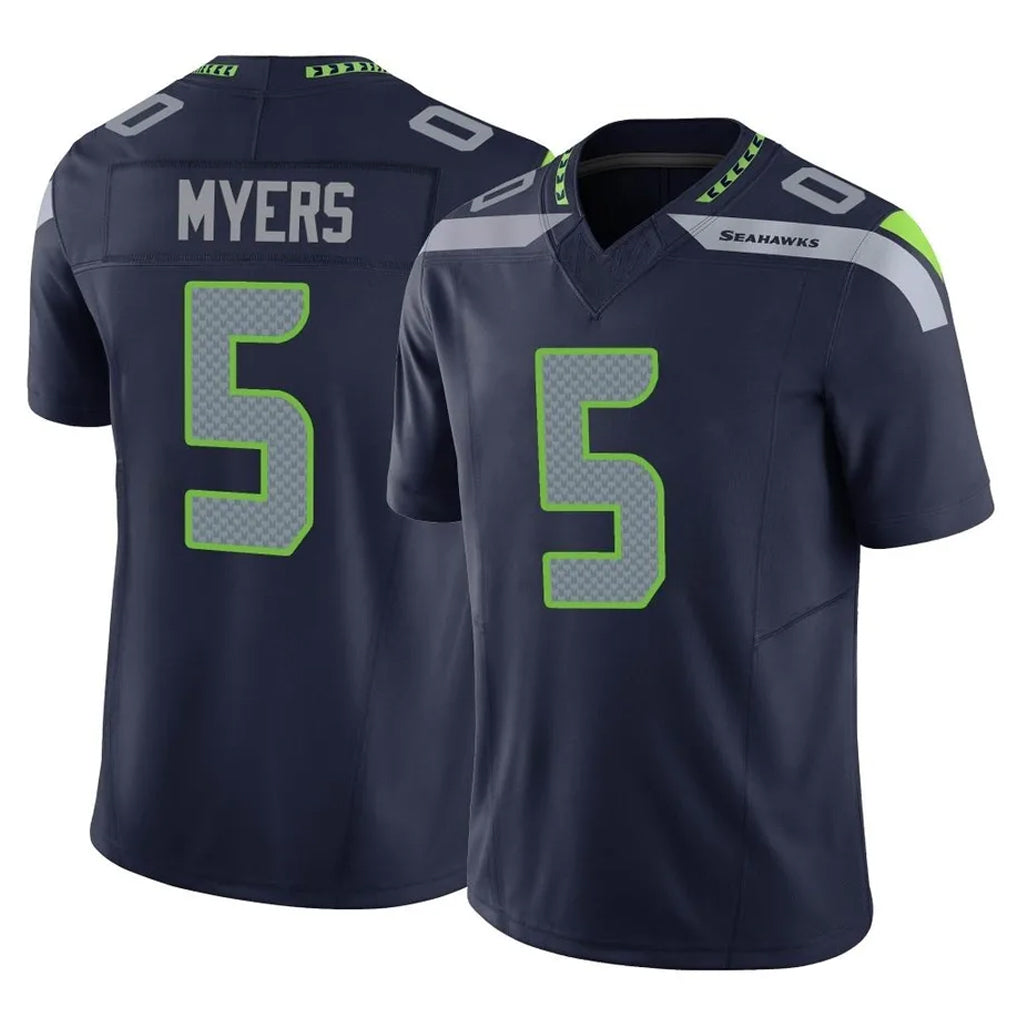 Tuec S.Seahawks #5 Jason Myers Player Navy Limited Vapor F.U.S.E. Home Game Stitched Jerseys