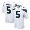 Tuec S.Seahawks #5 Jason Myers Player White Home Game Stitched Jerseys