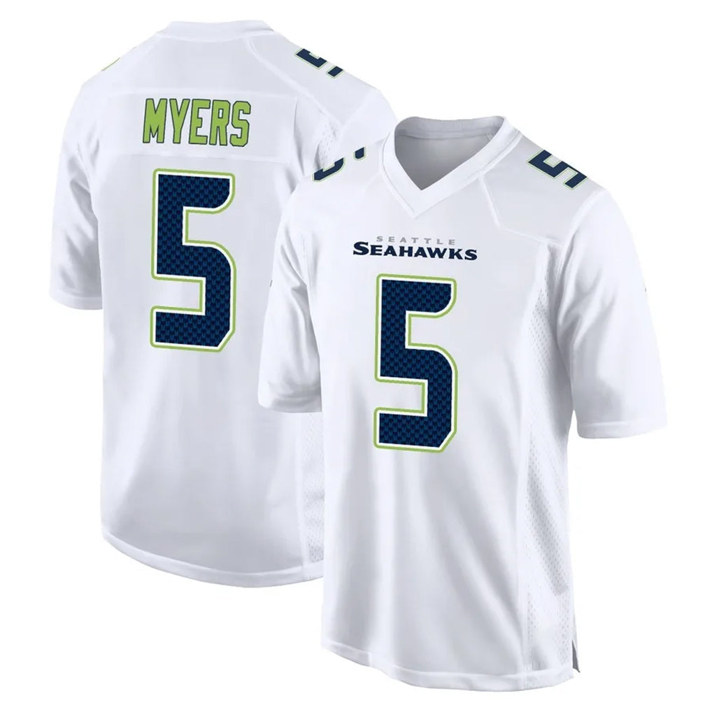 Tuec S.Seahawks #5 Jason Myers Player White Tundra Fashion Home Game Stitched Jerseys