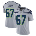 Tuec S.Seahawks #67 Charles Cross Player Gray Limited Vapor Untouchable Home Game Stitched Jerseys