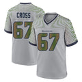 Tuec S.Seahawks #67 Charles Cross Player Grey 2025 Rivalries Collection Home Game Stitched Jerseys