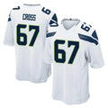 Tuec S.Seahawks #67 Charles Cross Player White Home Game Stitched Jerseys