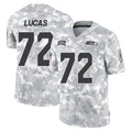 Tuec S.Seahawks #72 Abraham Lucas Player Arctic Camo Limited Salute To Service Home Game Stitched Jerseys