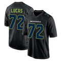 Tuec S.Seahawks #72 Abraham Lucas Player Black Limited Fashion Home Game Stitched Jerseys
