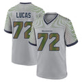 Tuec S.Seahawks #72 Abraham Lucas Player Grey 2025 Rivalries Collection Home Game Stitched Jerseys