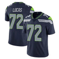 Tuec S.Seahawks #72 Abraham Lucas Player Navy Limited Vapor Untouchable Home Game Stitched Jerseys