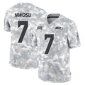 Tuec S.Seahawks #7 Uchenna Nwosu Player Arctic Camo Limited Salute To Service Home Game Stitched Jerseys