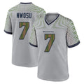 Tuec S.Seahawks #7 Uchenna Nwosu Player Grey 2025 Rivalries Collection Home Game Stitched Jerseys