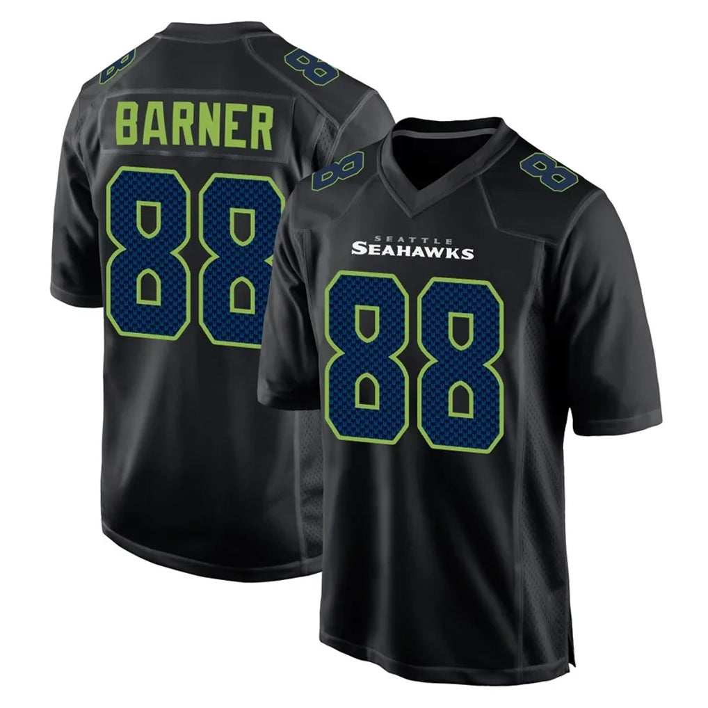 Tuec S.Seahawks #88 AJ Barner Player Black Limited Fashion Home Game Stitched Jerseys