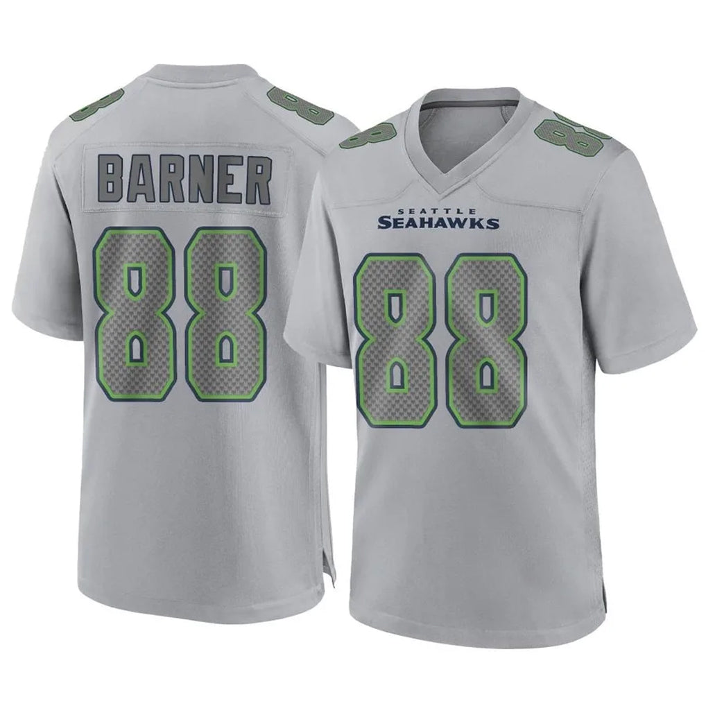Tuec S.Seahawks #88 AJ Barner Player Gray Atmosphere Fashion Home Game Stitched Jerseys