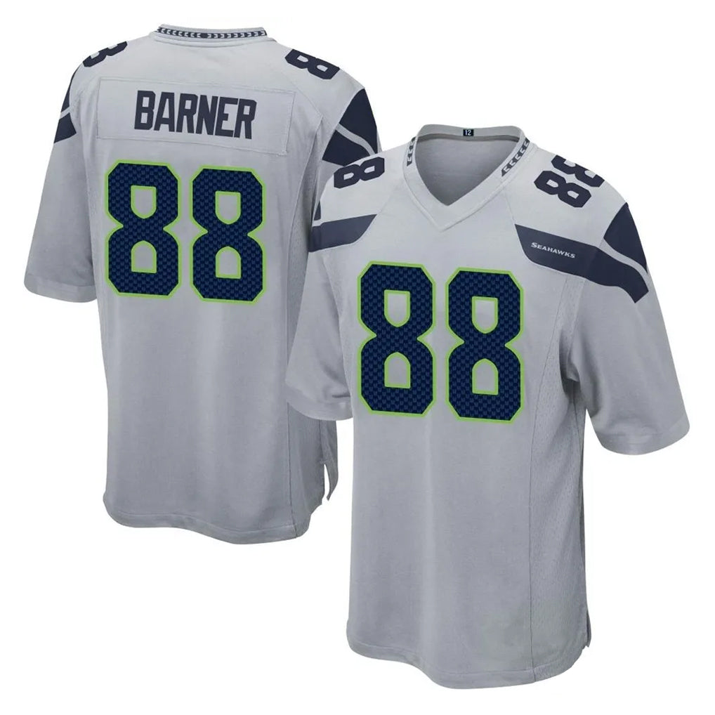 Tuec S.Seahawks #88 AJ Barner Player Gray Home Game Stitched Jerseys