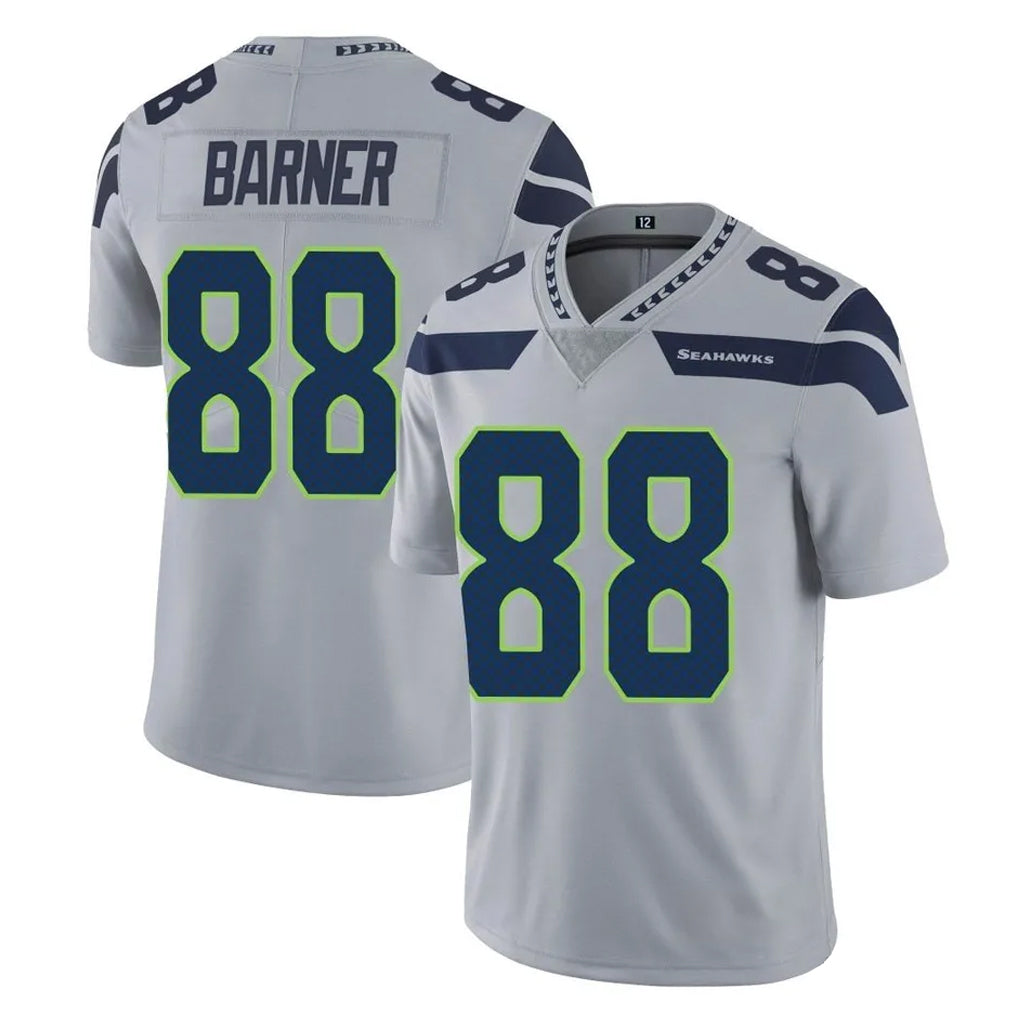 Tuec S.Seahawks #88 AJ Barner Player Gray Limited Vapor Untouchable Home Game Stitched Jerseys
