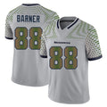 Tuec S.Seahawks #88 AJ Barner Player Grey Limited 2025 Rivalries Collection Home Game Stitched Jerseys