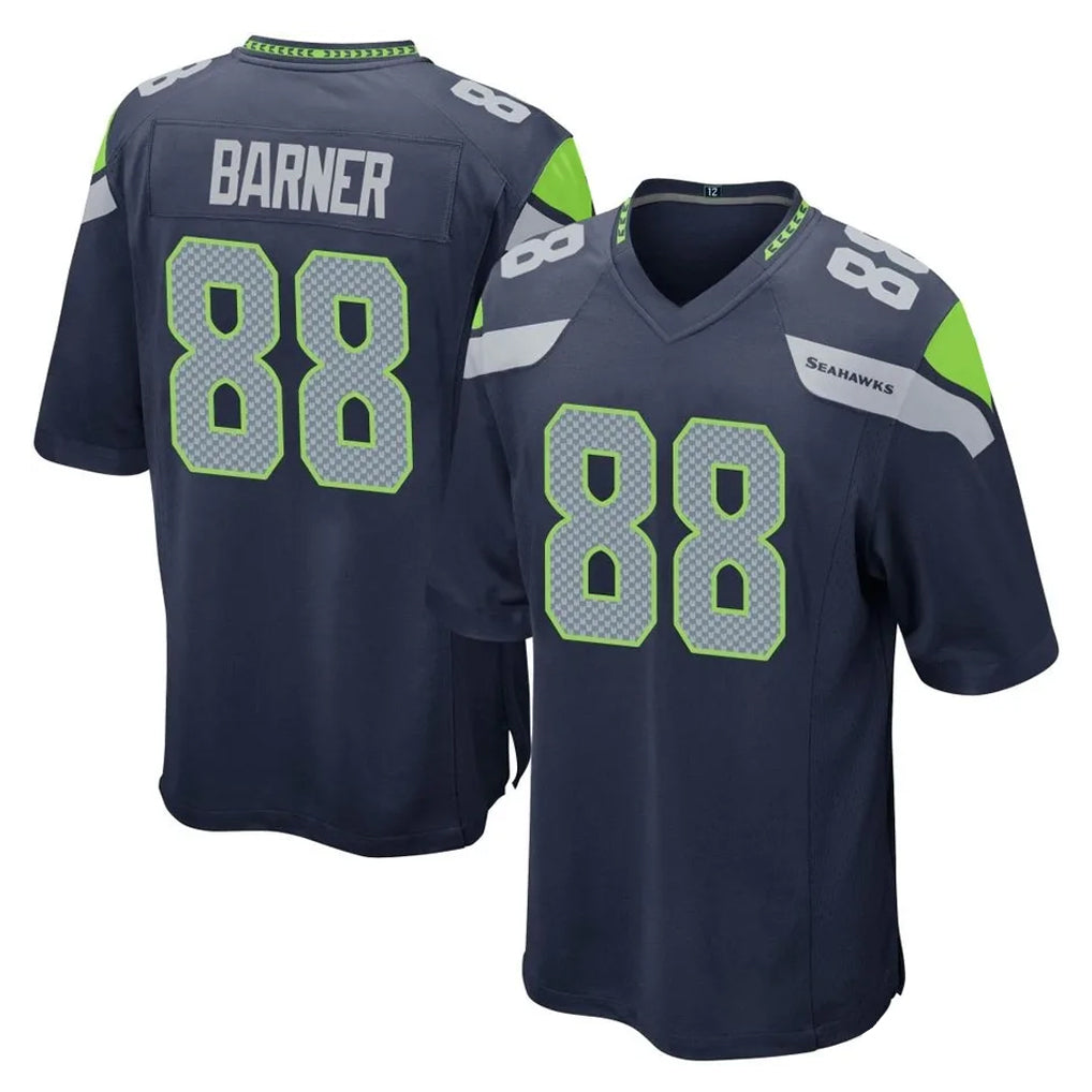 Tuec S.Seahawks #88 AJ Barner Player Navy Home Game Stitched Jerseys