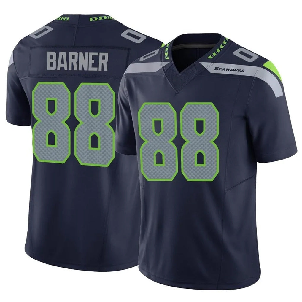 Tuec S.Seahawks #88 AJ Barner Player Navy Limited Vapor F.U.S.E. Home Game Stitched Jerseys