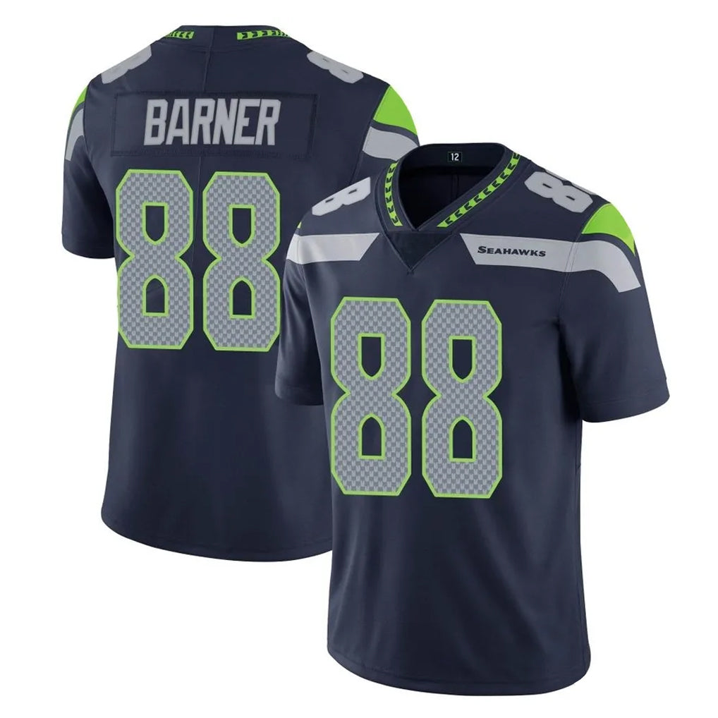 Tuec S.Seahawks #88 AJ Barner Player Navy Limited Vapor Untouchable Home Game Stitched Jerseys