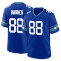 Tuec S.Seahawks #88 AJ Barner Player Royal Throwback Home Game Stitched Jerseys