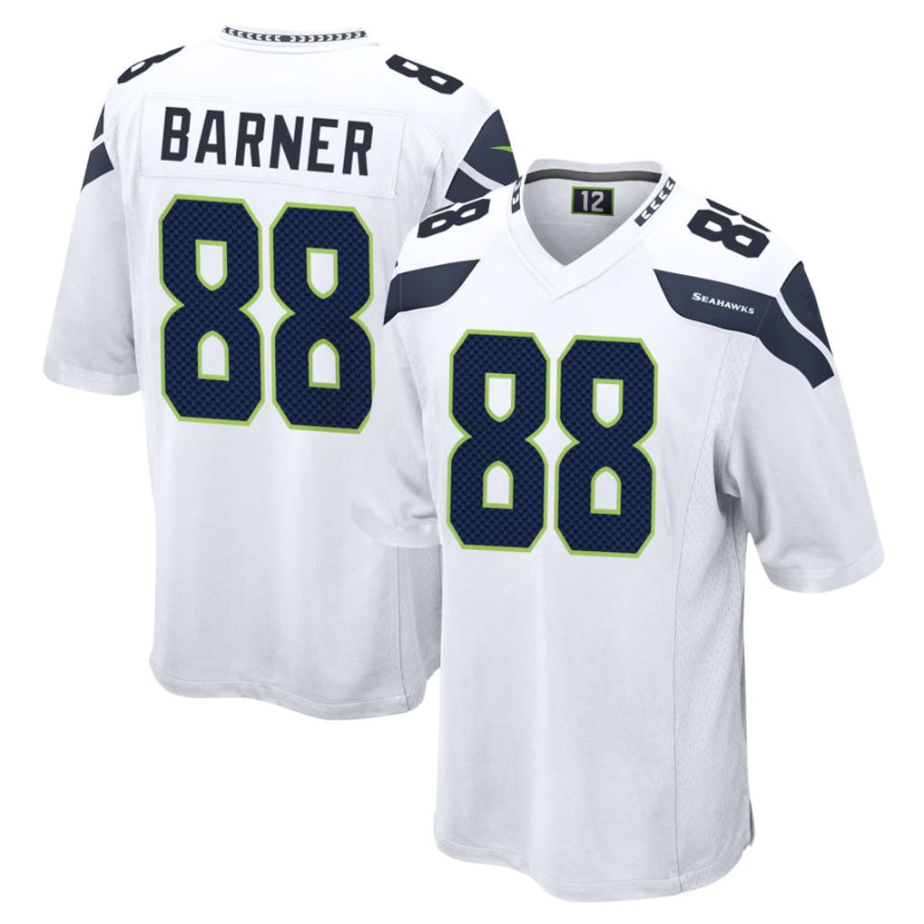 Tuec S.Seahawks #88 AJ Barner Player White Home Game Stitched Jerseys