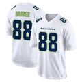 Tuec S.Seahawks #88 AJ Barner Player White Tundra Fashion Home Game Stitched Jerseys