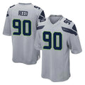 Tuec S.Seahawks #90 Jarran Reed Player Gray Home Game Stitched Jerseys