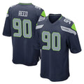 Tuec S.Seahawks #90 Jarran Reed Player Navy Home Game Stitched Jerseys