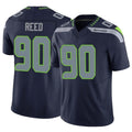 Tuec S.Seahawks #90 Jarran Reed Player Navy Limited Vapor F.U.S.E. Home Game Stitched Jerseys